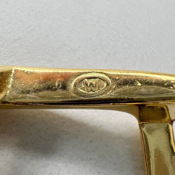 Vintage Gold Tone Simple Basic Belt Buckle for up to 1 Inch Belt - Picture 8 of 8